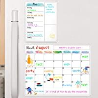 Calendario magnético para nevera- borrado en seco- pizarra blanca- calendario magnético para decoración de pared- hogar…